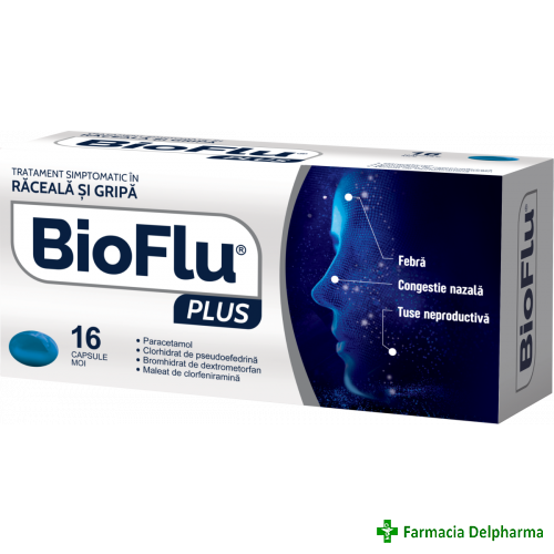 BioFlu Plus x 16 caps., Biofarm