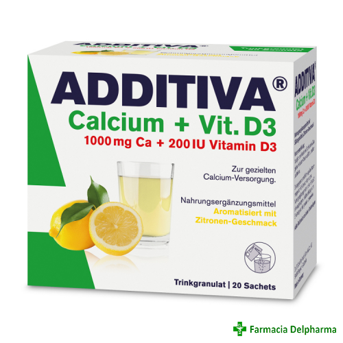 Additiva Calciu + Vitamina D3 x 20 plicuri, Dr. Scheffler