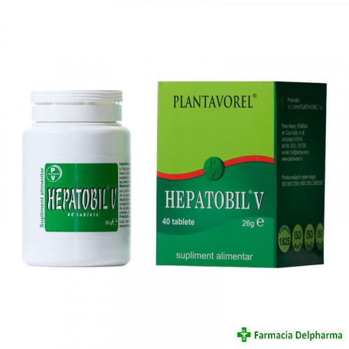 Hepatobil V x 40 compr., Plantavorel