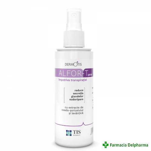 Alfor-T spray impotriva transpiratiei Dermotis x 110 ml, Tis Farmaceutic