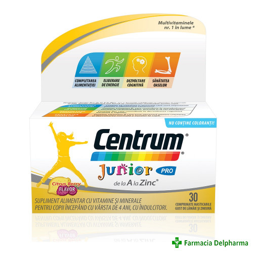 Centrum Junior Pro de la A la Zinc x 30 compr., GSK