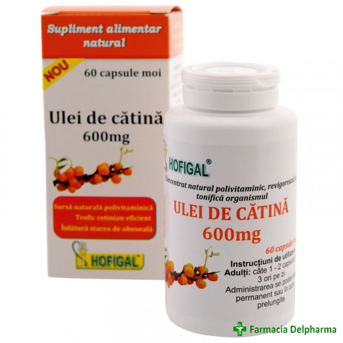 Ulei de Catina 600 mg x 60 caps., Hofigal